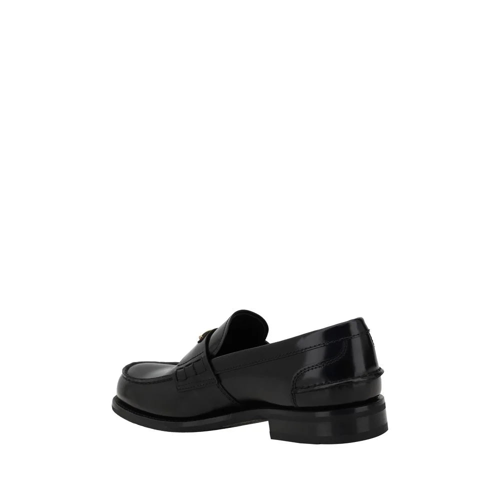 Prada Triangular plaque Loafers - Flats