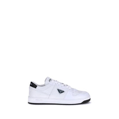 Prada White Calf Leather Bos Taurus Low Top Sneakers - EU41/US8