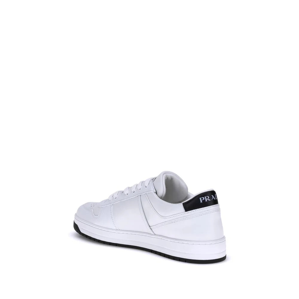 Prada White Calf Leather Bos Taurus Low Top Sneakers - EU41/US8