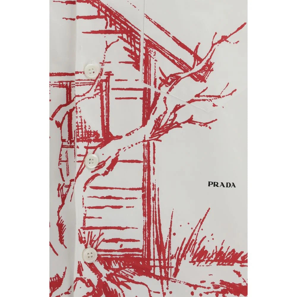 Prada White Cotton Shirt