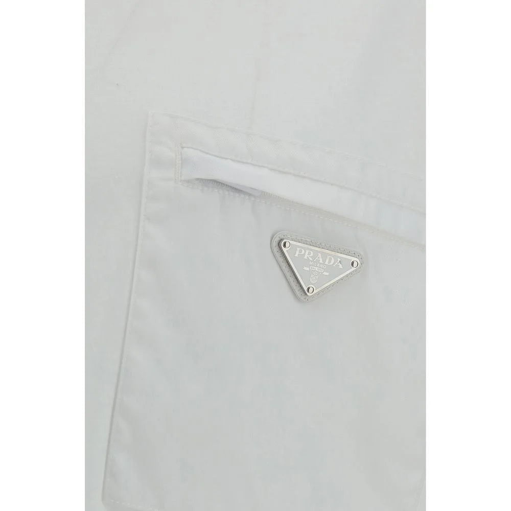 Prada White Cotton T-Shirt - L