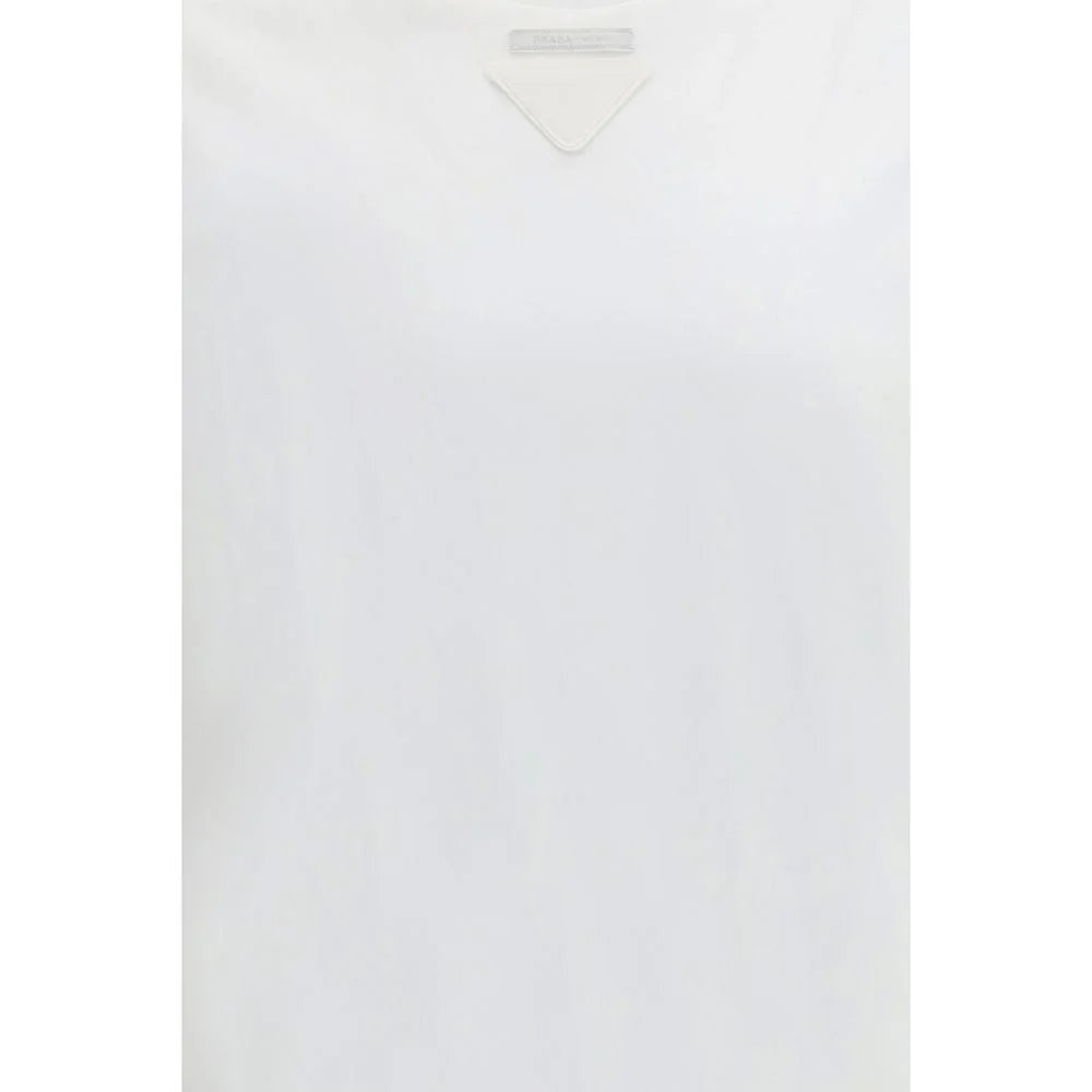 Prada White Cotton T-Shirt - S