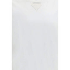 Prada White Cotton T-Shirt - S