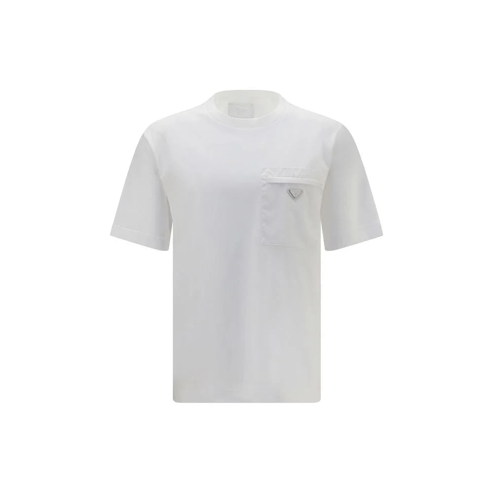 Prada Biały T-shirt z bawełny - S