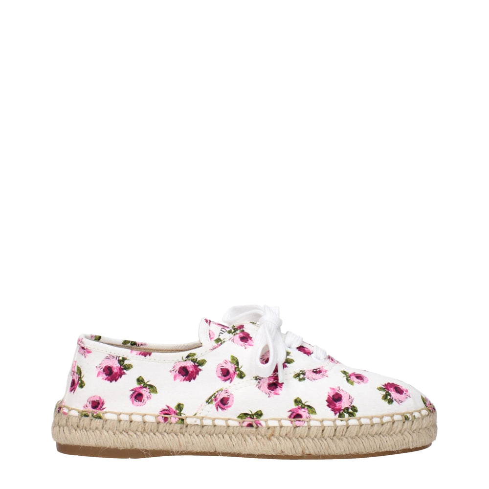 Prada White Fabric Espadrilles - EU36.5/US6.5