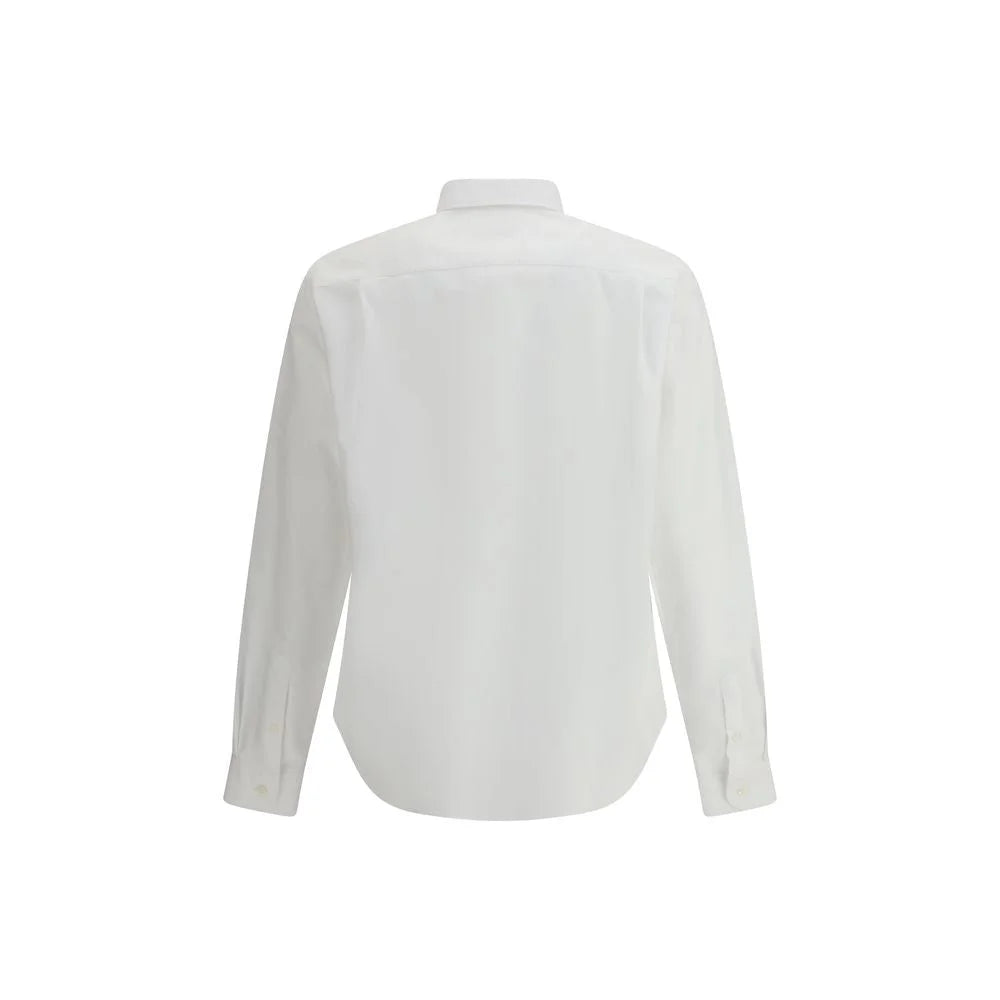 Prada White Fleece Wool Dress Shirt