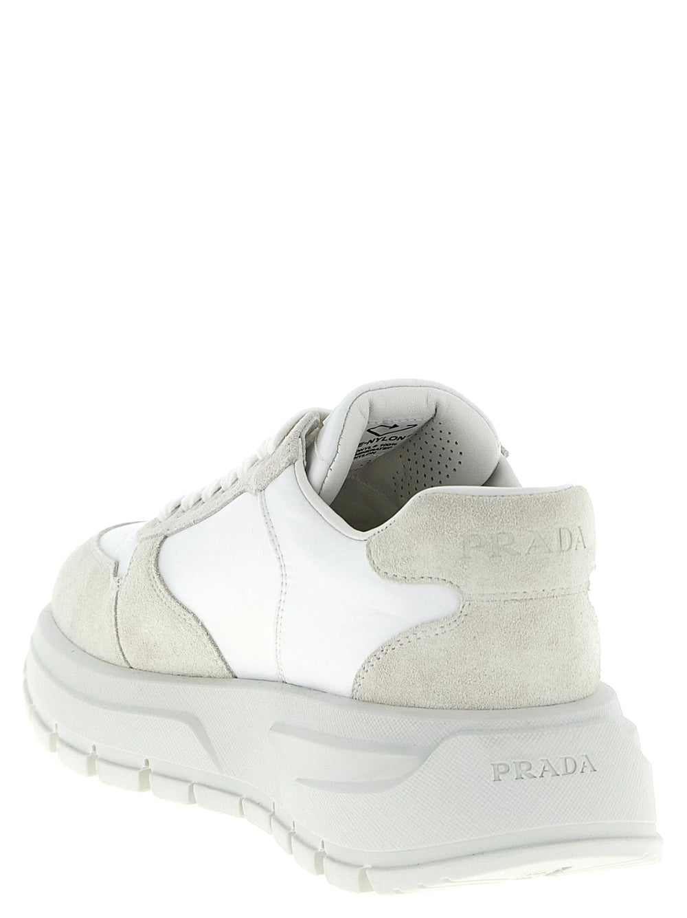 Prada White Polyamide Athletic Sneakers - EU36.5/US6.5