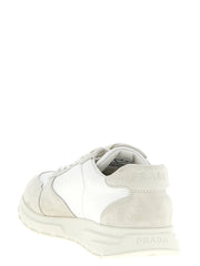 Prada White Polyamide Low Top Sneakers - EU37.5/US7.5