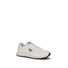 Prada White Recycled Polyamide Athletic Sneakers