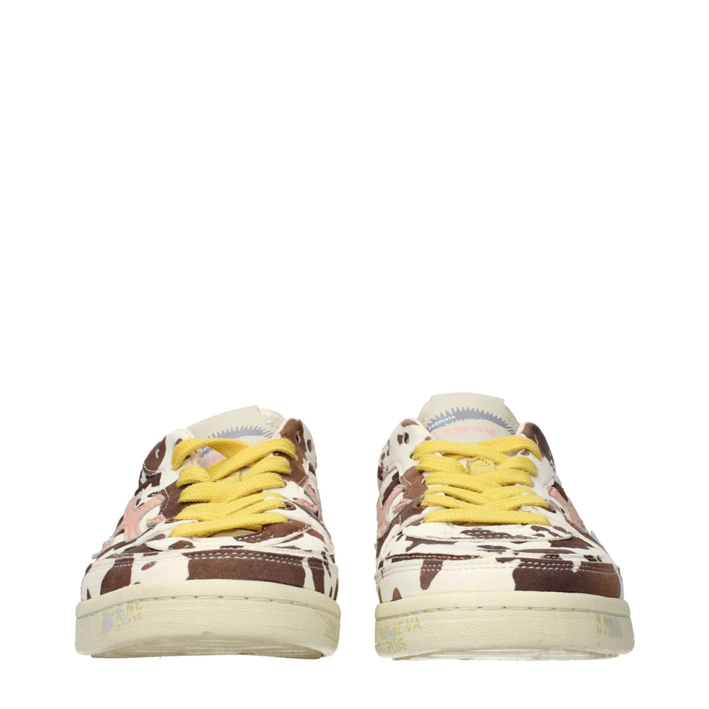 Premiata Beige Leather Low Top Sneakers - EU40/US10