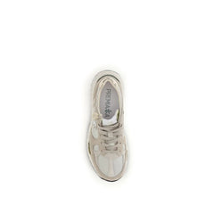 Premiata Beige Polyamide Athletic Sneakers