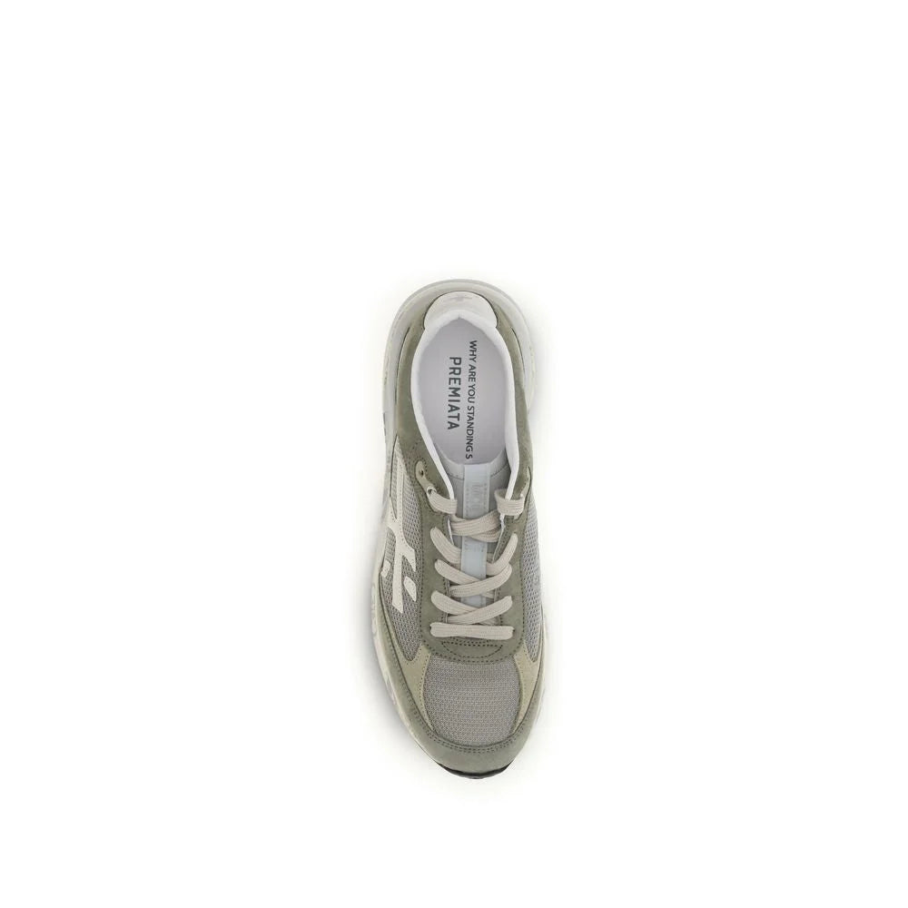 Premiata Bicolor Calf Leather Bos Taurus Low Top Sneakers