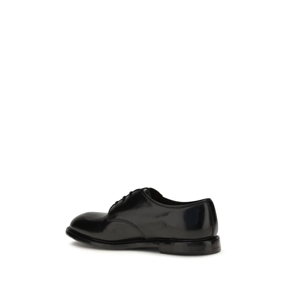Premiata Black Calf Leather Bos Taurus Oxfords And Derbies