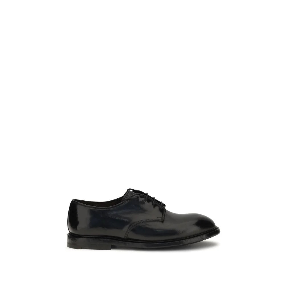 Premiata Black Calf Leather Bos Taurus Oxfords And Derbies