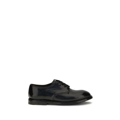 Premiata Black Calf Leather Bos Taurus Oxfords And Derbies