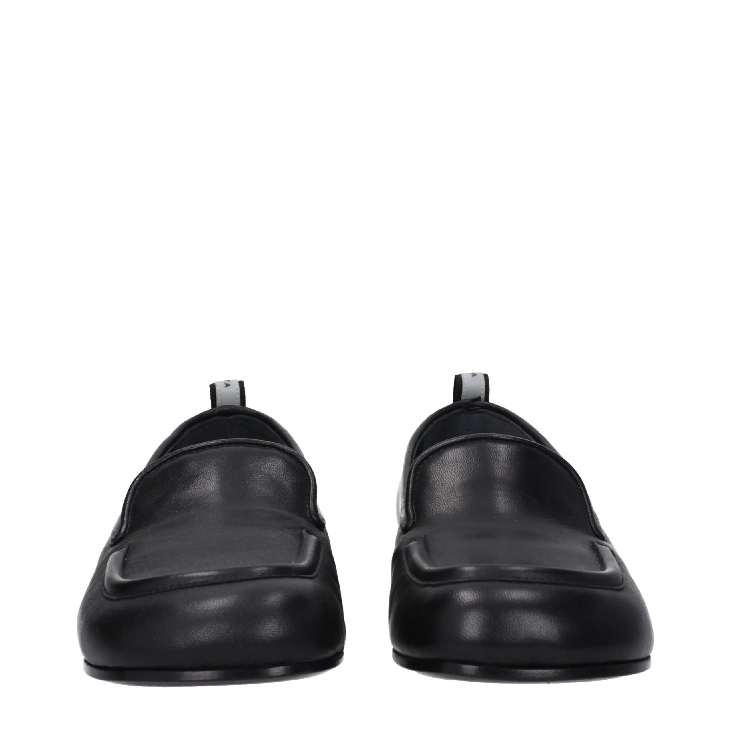 Premiata Black Leather Slip-On Loafers - EU37.5/US7.5 - Flats
