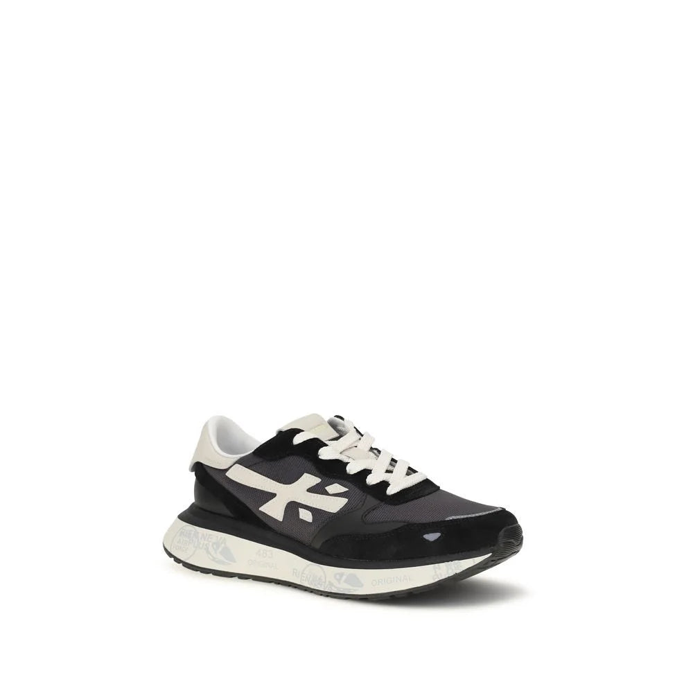 Premiata Black Nylon Athletic Sneakers