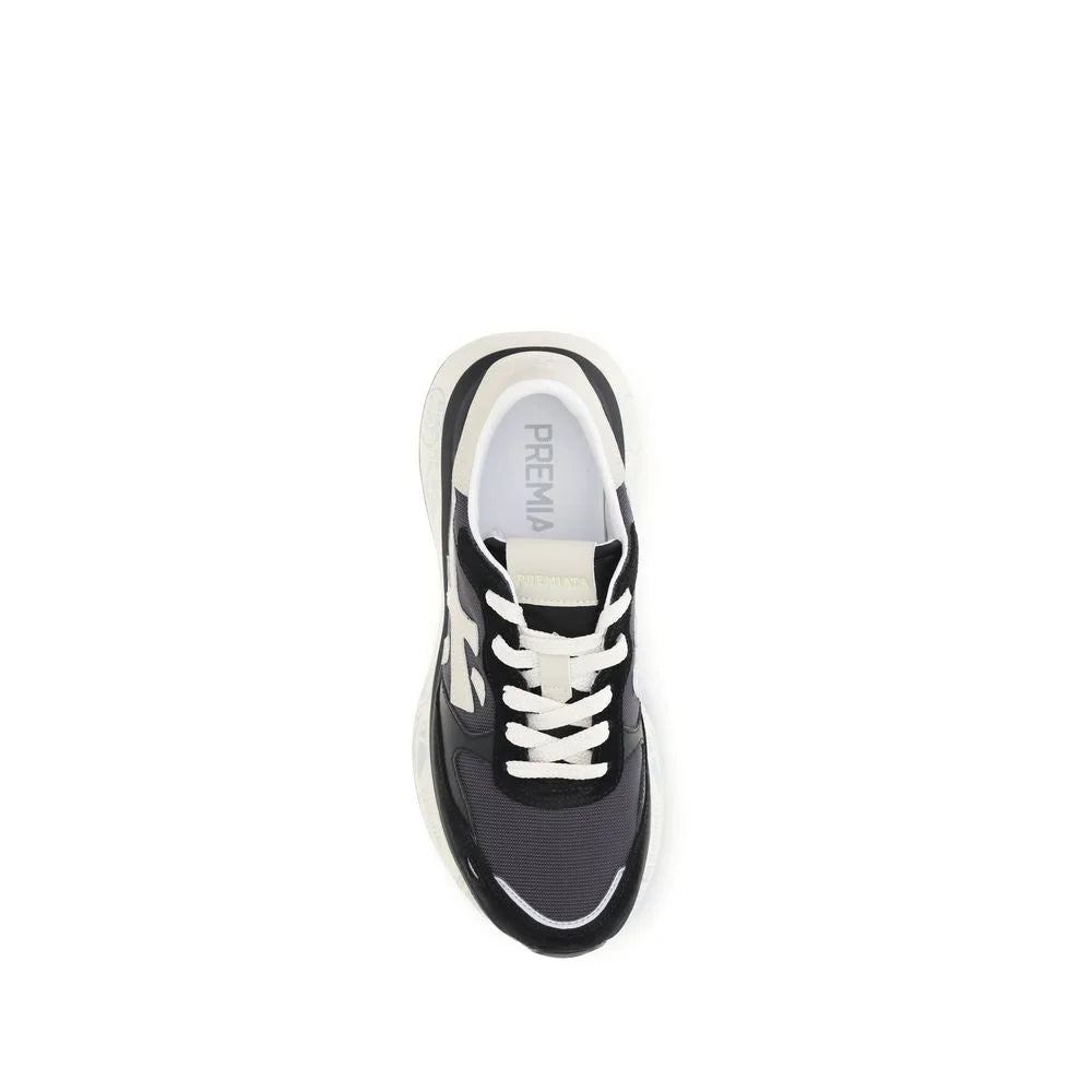 Premiata Black Nylon Athletic Sneakers