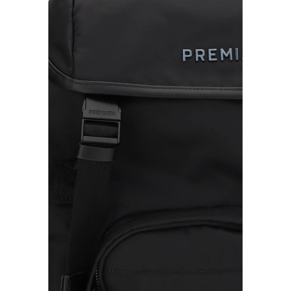 Premiata Black Nylon Backpack