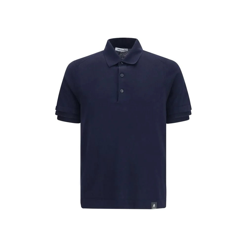 Premiata Blue Cotton Polo Shirt
