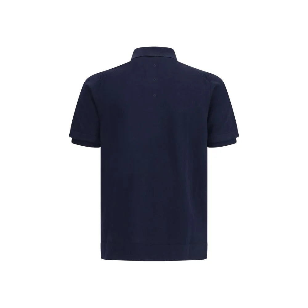 Premiata Blue Cotton Polo Shirt