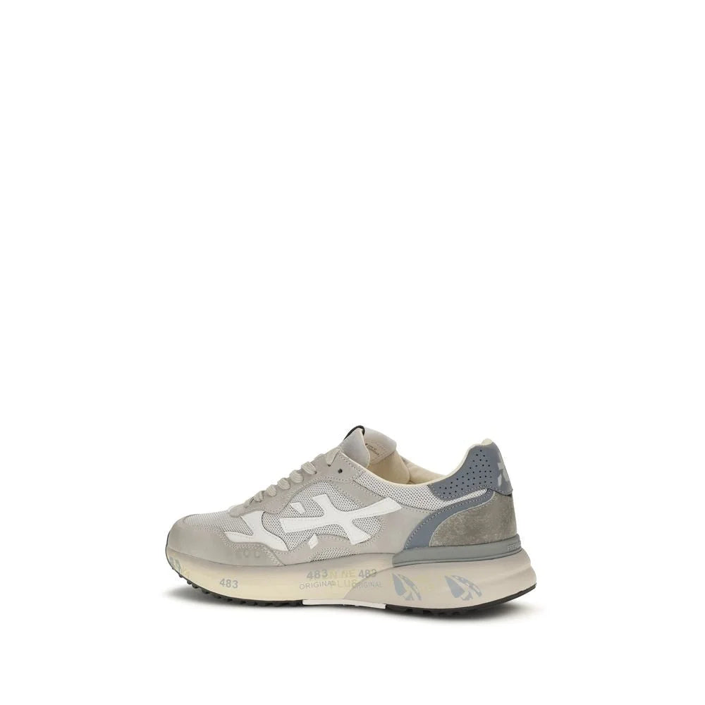 Premiata Gray Polyester Low Top Sneakers