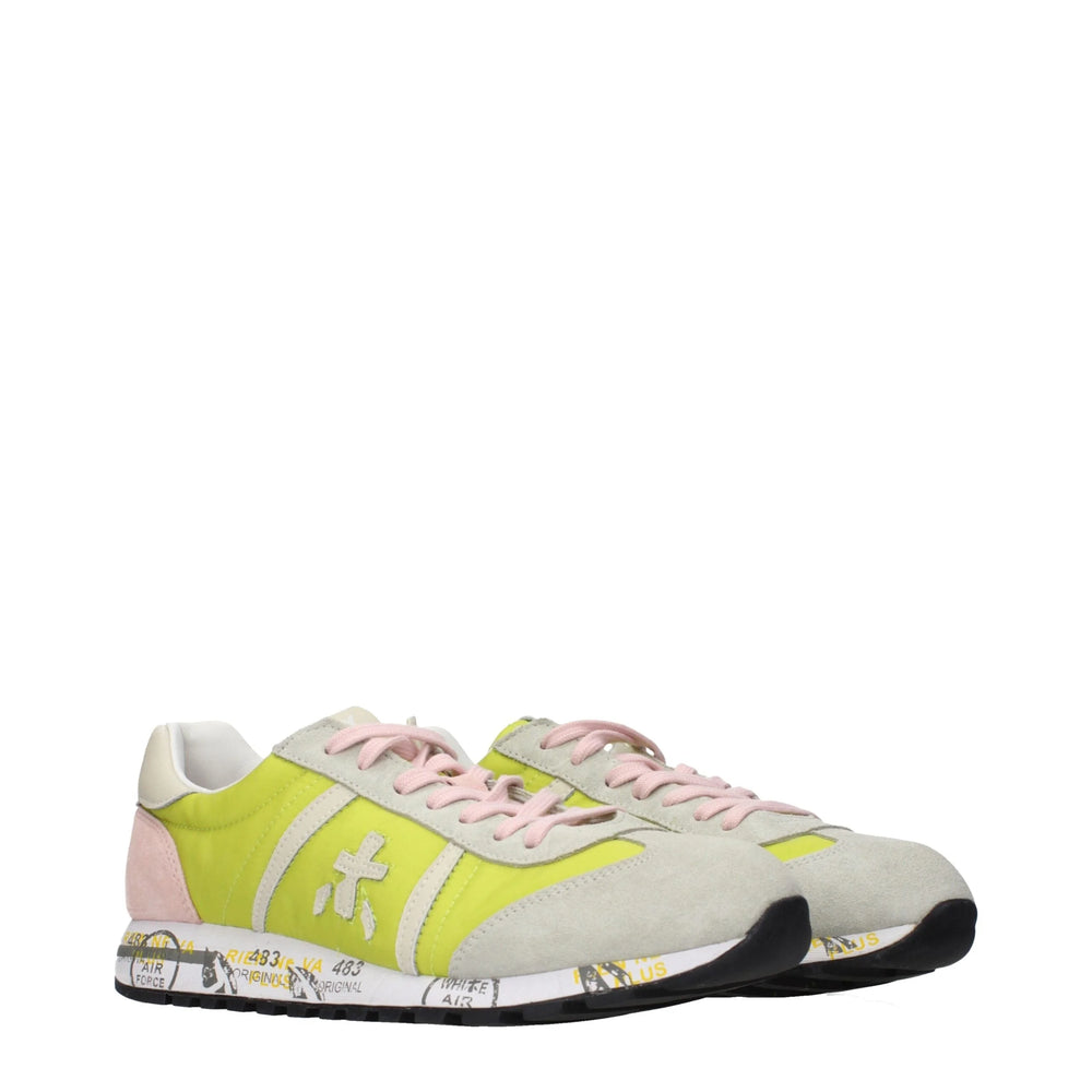 Premiata Green Fabric Sneakers - EU39/US9