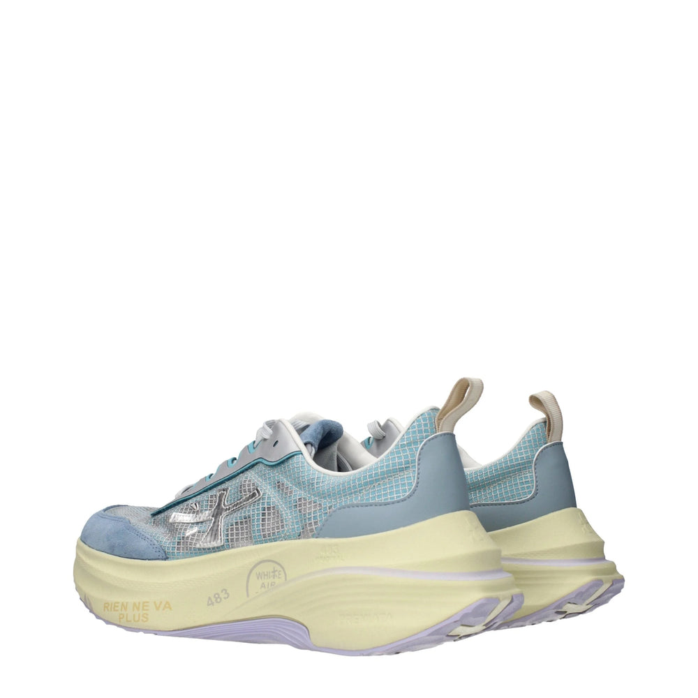 Premiata Light Blue Fabric Sneakers - EU40/US10