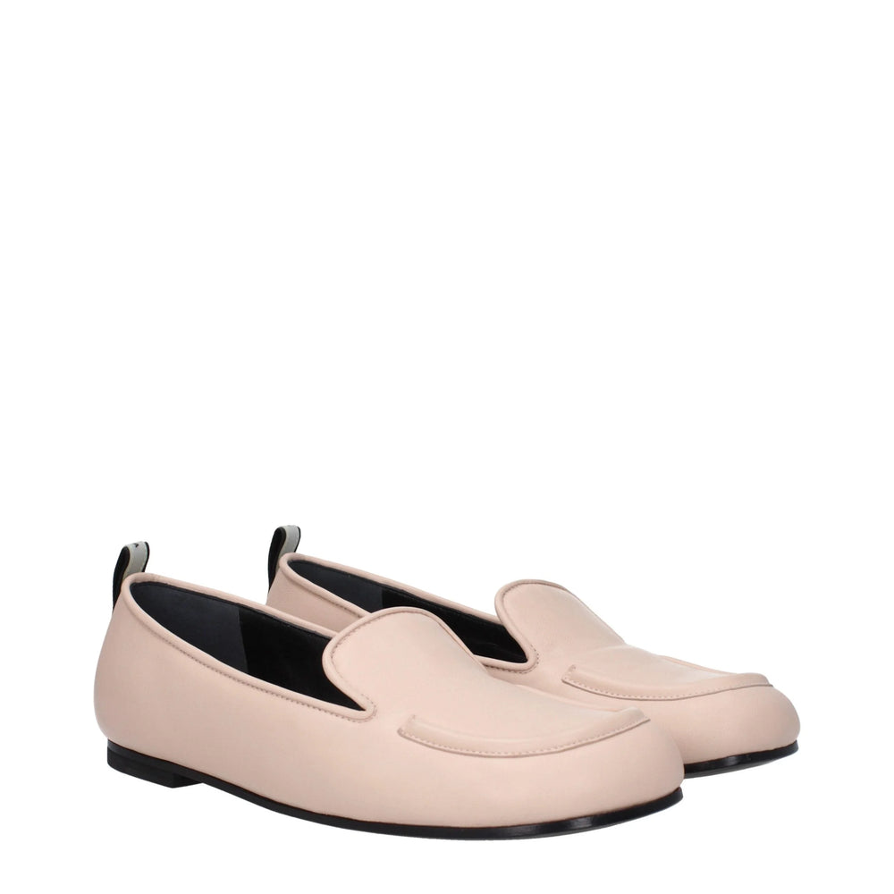 Premiata Pink Leather Slip-On Loafers - Flats