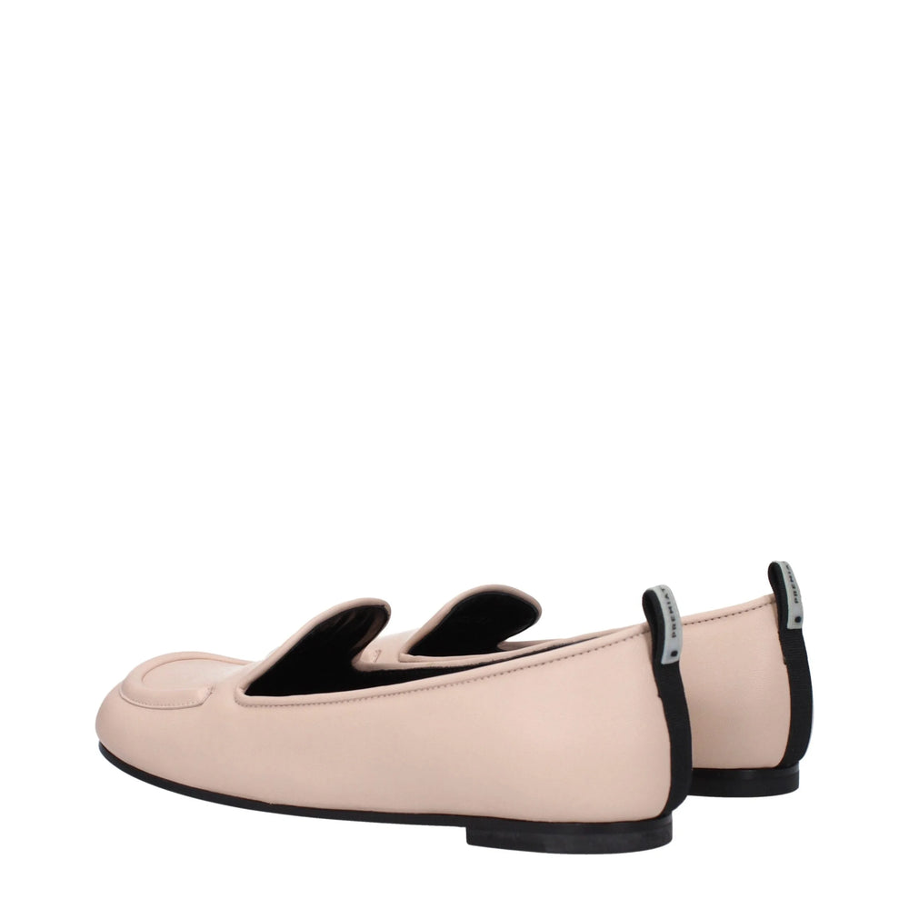 Premiata Pink Leather Slip-On Loafers - Flats