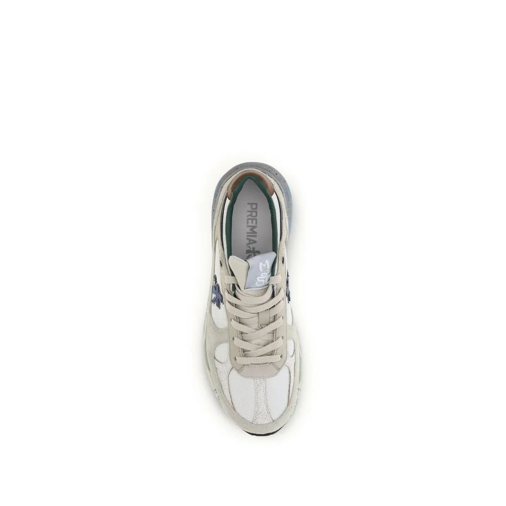 Premiata White Polyamide Athletic Sneakers - EU42/US9
