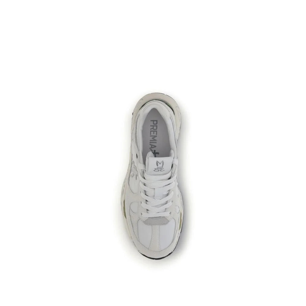 Premiata White Polyamide Chunky Sneakers
