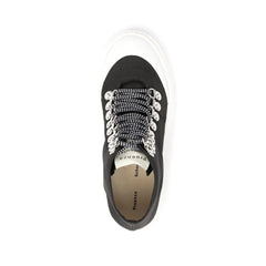 Proenza Schouler Black Canvas Lace-Up Boots - EU37/US7