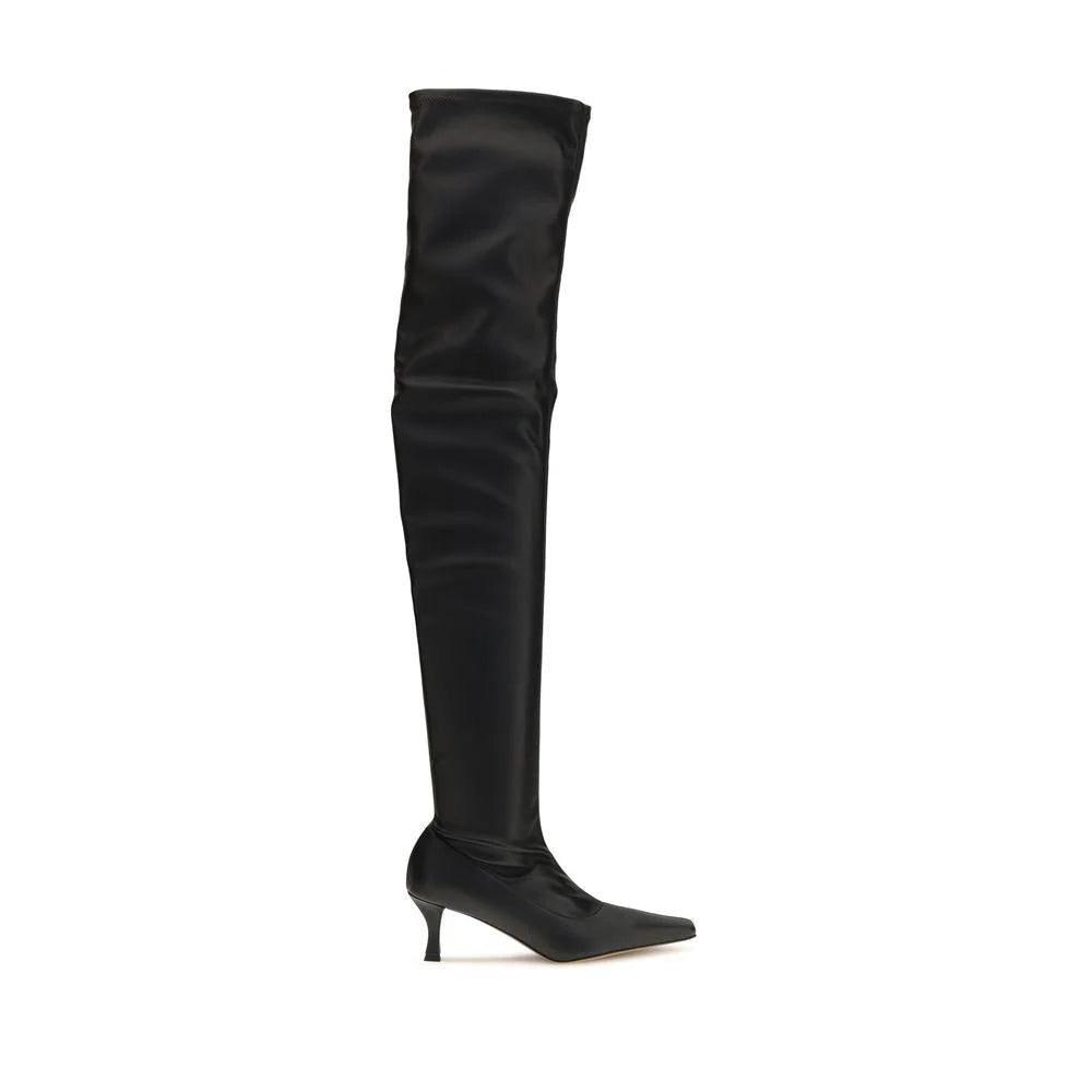 Proenza Schouler Black Polyurethane Over The Knee