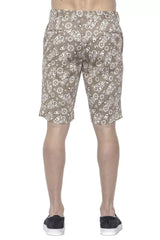 PT Torino Beige Cotton Men Bermuda Short - Bermudas