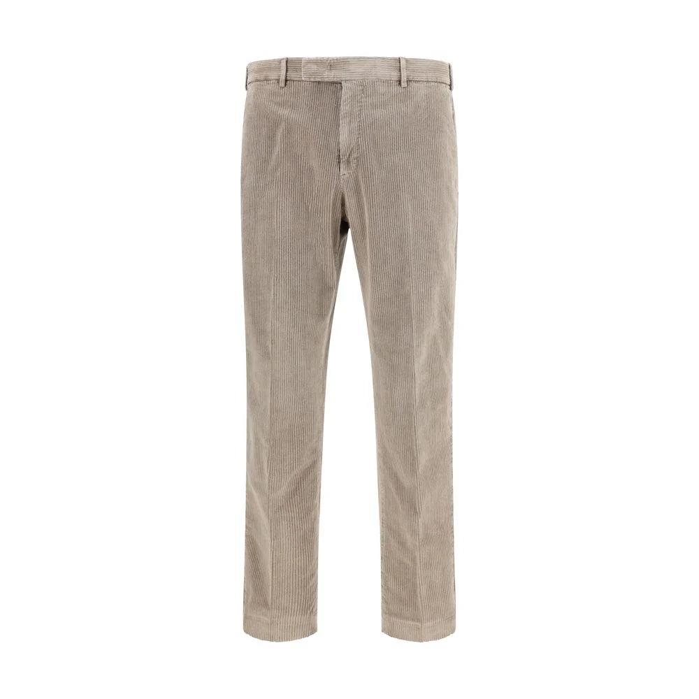 PT Torino Beige Cotton Pants - IT54 | XXL