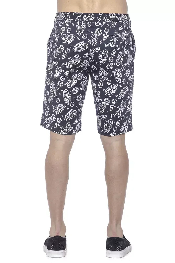 PT Torino Blue Cotton Men Bermuda Shorts - Bermudas