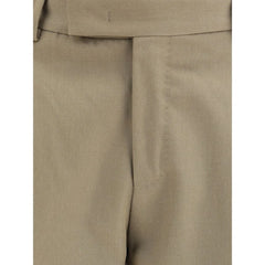 PT Torino Green Fleece Wool Dress Pants - IT54 | XXL
