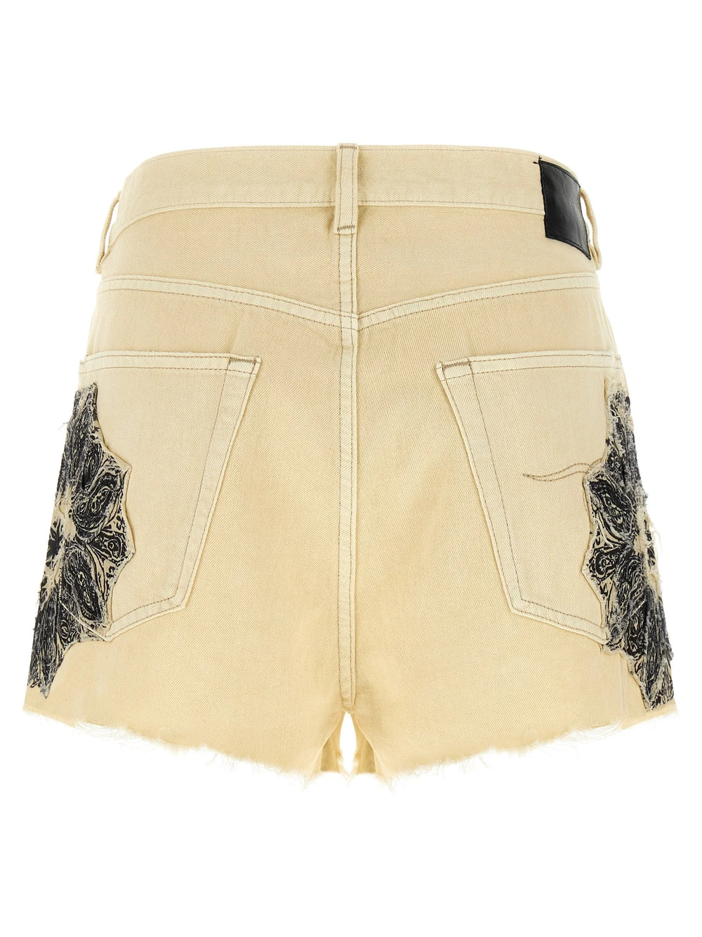 R13 Beige Cotton Bermuda Shorts