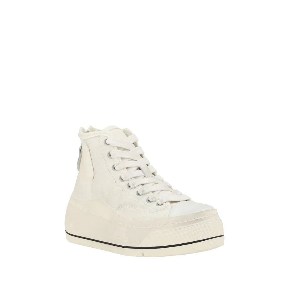 R13 Beige Polyethylene High Top Sneakers