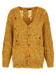 R13 Bicolor Alpaca Leather Cardigan - XS