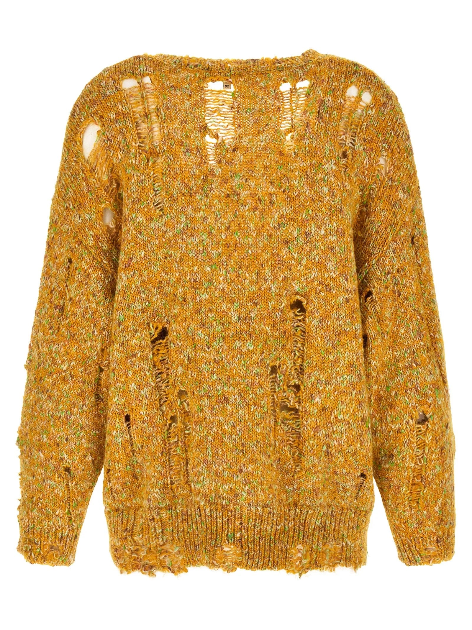R13 Bicolor Alpaca Leather Cardigan - XS