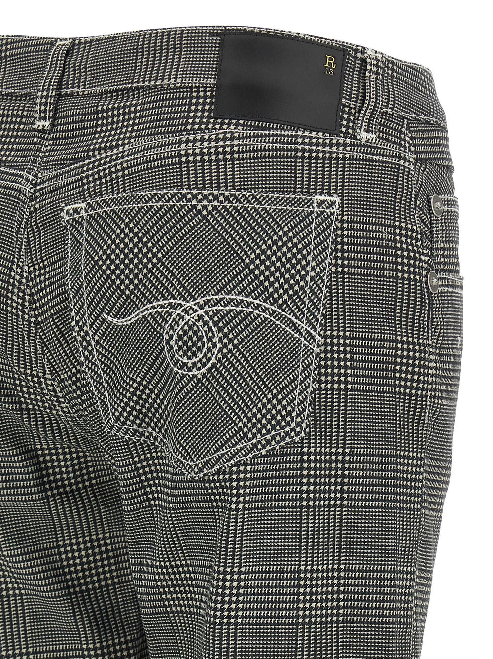 R13 Bicolor Cotton Casual Pants