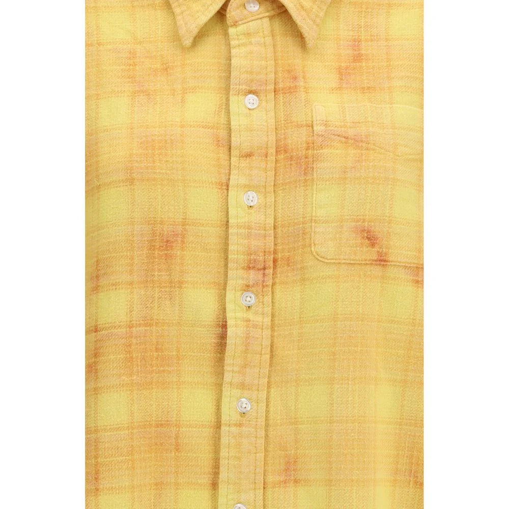 R13 Bicolor Cotton Pattern Shirt - XS