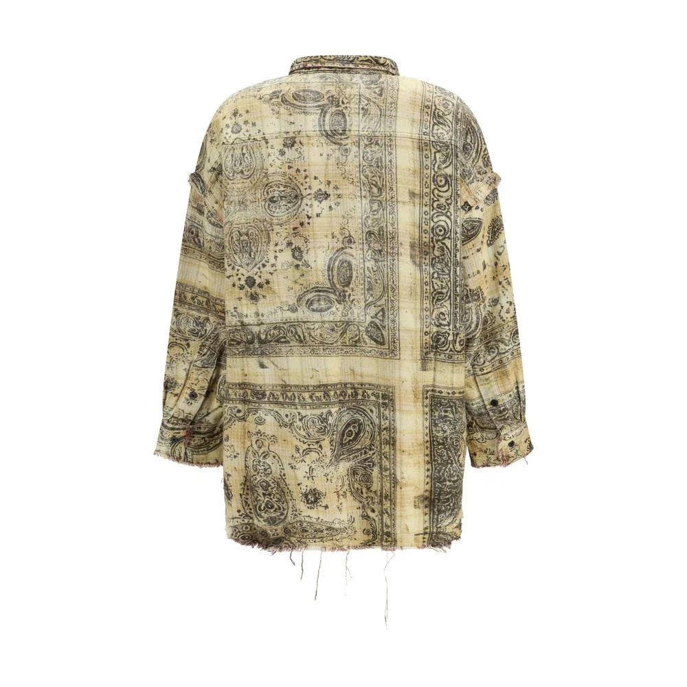 Bluza z wzorem bawełnianym dwukolorowa R13 - XS