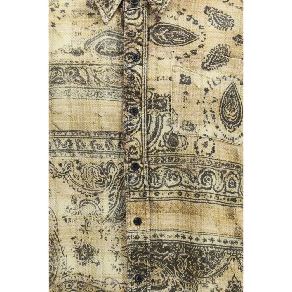 Bluza z wzorem bawełnianym dwukolorowa R13 - XS