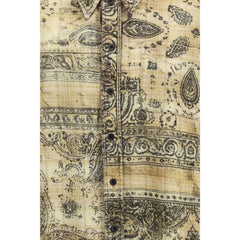 Bluza z wzorem bawełnianym dwukolorowa R13 - XS