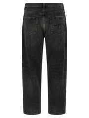 R13 Black Cotton Straight-Leg Jeans - 27