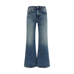 R13 Blue Cotton Flared Jeans - 27