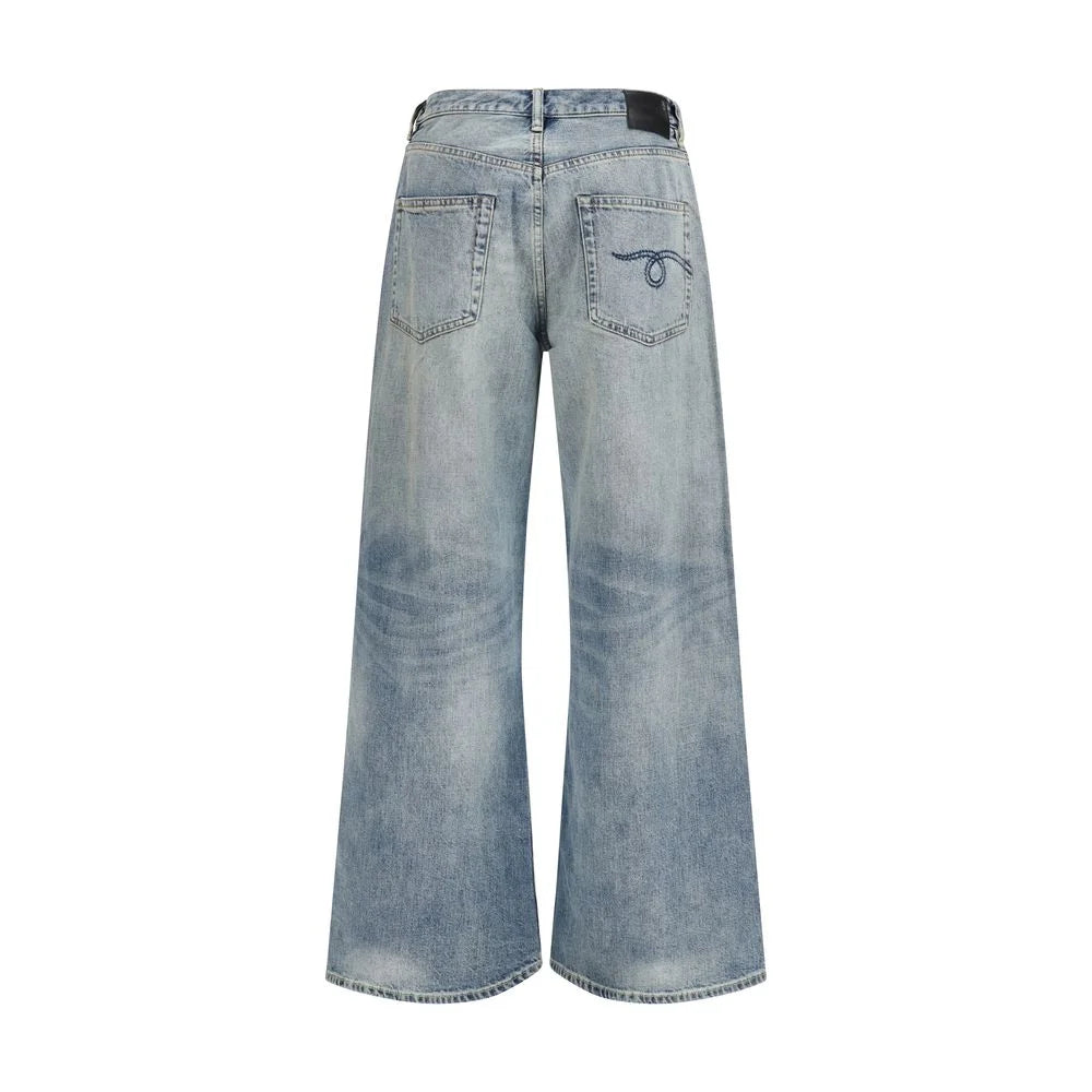 R13 Blue Cotton High-Waisted Jean - 27